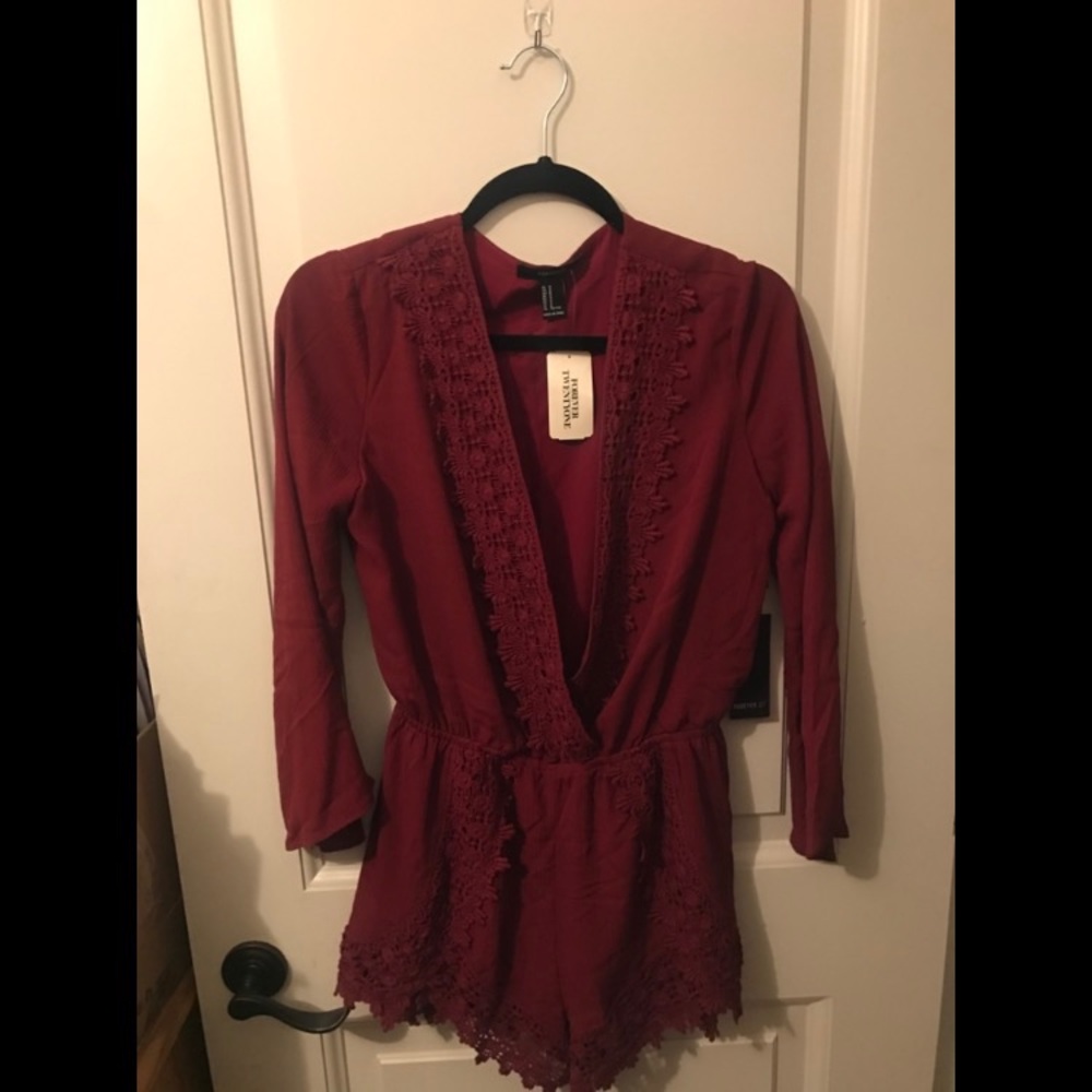 NEW forever 21 red romper
